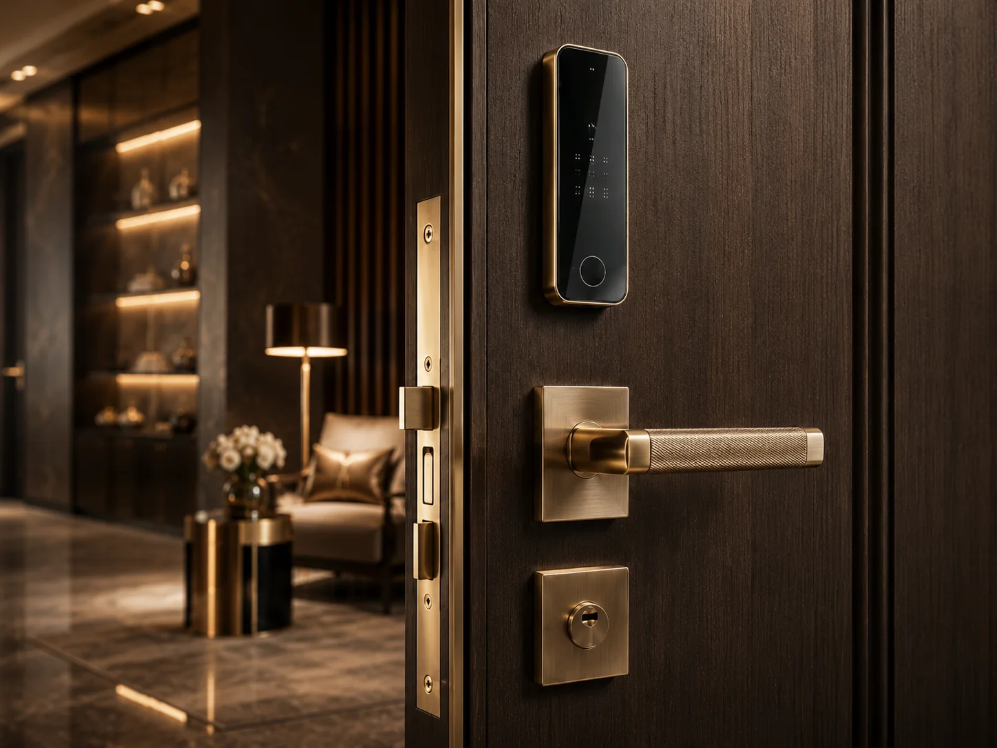 Premium smart lock, lever handle and architectural door hardware