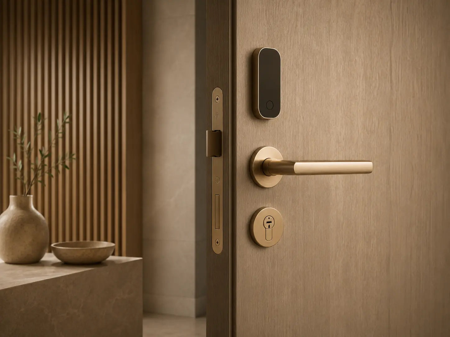 Premium architectural door hardware and smart locking system