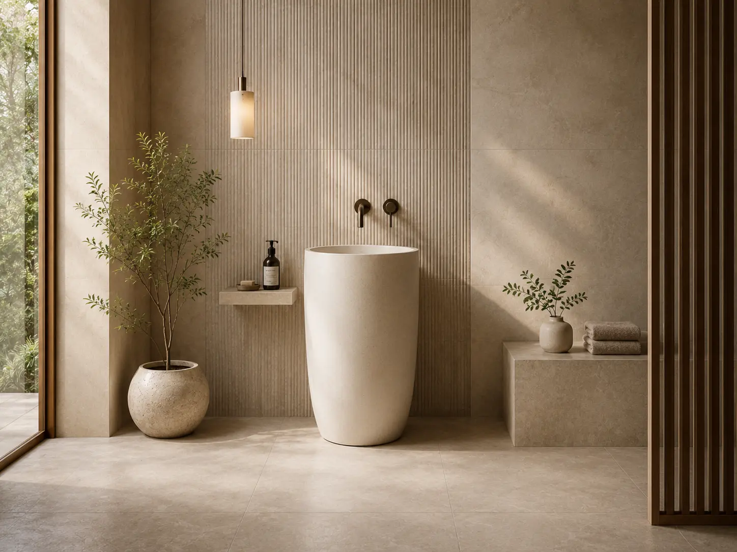 Premium sanitaryware and bathroom fittings in a refined interior